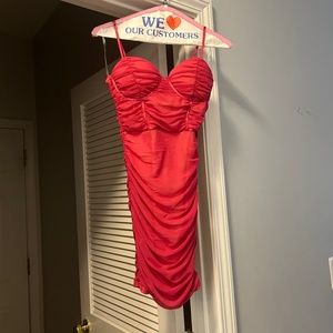 Privy mesh bustier dress